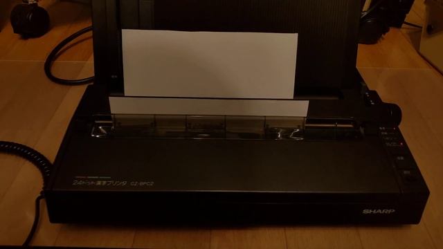 Sharp CZ-8PC2 dot matrix printer in action смотреть онлайн