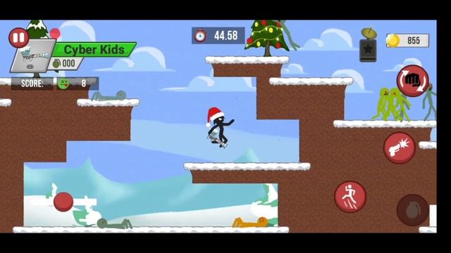 Snowball War !! Stickman Zombie Shooter Dailymission ( game by aurecas ) смотреть онлайн