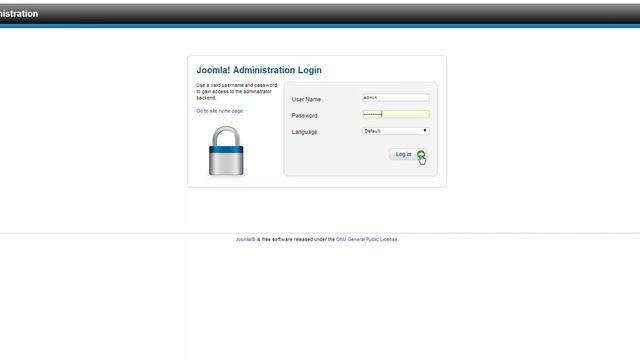 Logging in to the Joomla 2.5 administrative backend смотреть онлайн