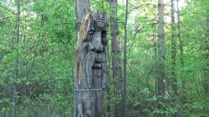 Языческий идол в новосибирском парке