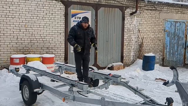 Прицеп для катеров и лодок с оборудованием от PRAKTIK.PRO смотреть онлайн