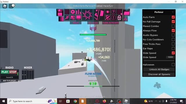 Roblox Parkour op Script смотреть онлайн