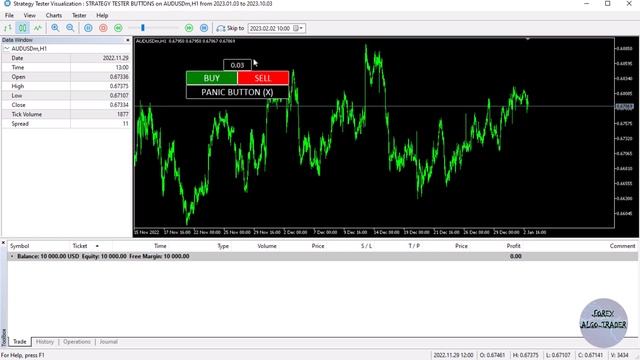 MT5 Trade/Backtest Your Strategy In Strategy Tester. Responsive Buttons In Tester MQL5 [PART 309 B] смотреть онлайн
