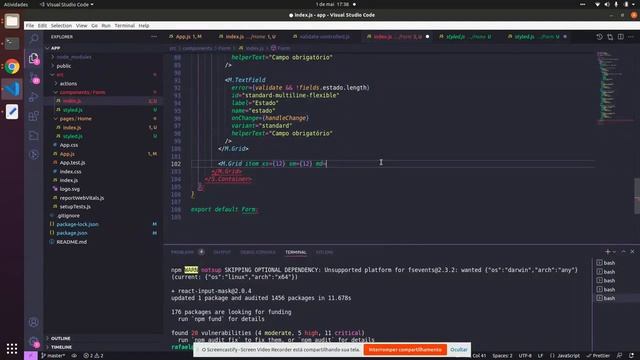 Aula 3 - Validando o formulário com Material-UI смотреть онлайн