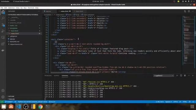 Páginas WEB con PYTHON fácil parte 2 смотреть онлайн