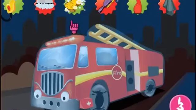 Веселая мойка ПОЖАРНОЙ МАШИНЫ! Мультик про машинку! смотреть онлайн