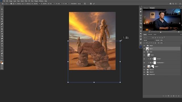Creating Guardians of the Desert in Photoshop. Step by Step instructions. смотреть онлайн