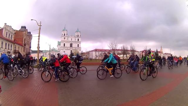 Открытие велосезона 2015 в Гродно. Старт. смотреть онлайн