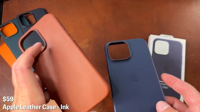 Ink - iPhone 14 Pro Max Apple Leather Case Closer look