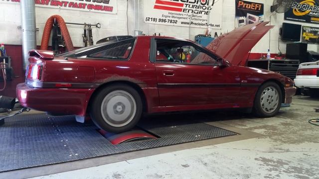 Toyota Supra 7mGTE 1st Untuned Dyno Pull w/SP 6262 Turbo, ECU Masters Standalone, 1200cc Injectors смотреть онлайн