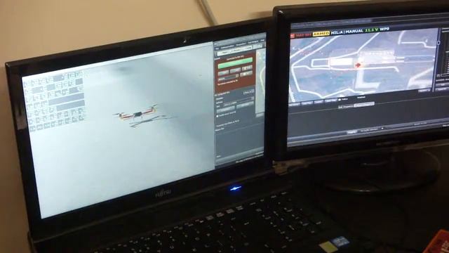 Hardware in Loop Simulation: NavStik with XPlane: XPlane and QGCS смотреть онлайн