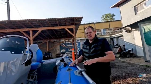 ?Ослепительный синий РИБ Риверботс 430 с Tohatsu MFS30EPS смотреть онлайн