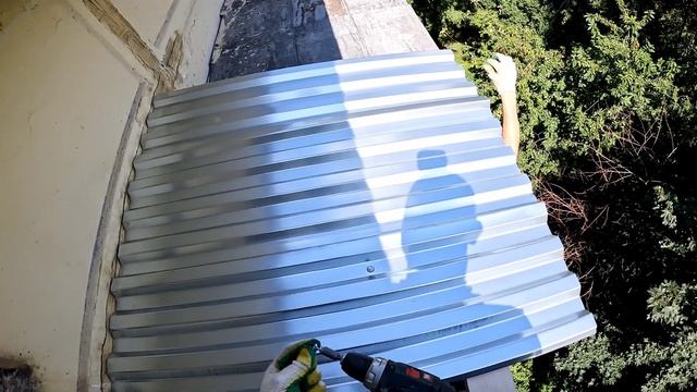 Крыша на балкон последнего 5-го этажа/ Холодное раздвижное остекление балкона/Кровля балкона/Ремонт смотреть онлайн