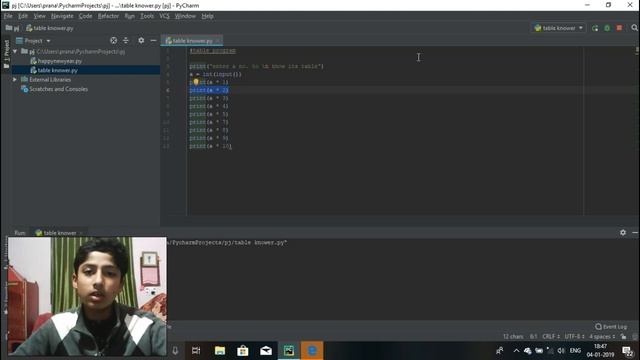 python#13 making a table program смотреть онлайн