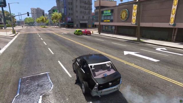 Tüplü Ucuz Arabalar Yüksekten Atlamalı Sağlamlık Testinde - GTA 5 смотреть онлайн