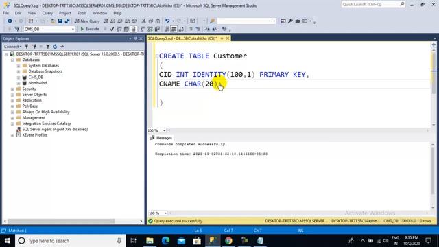 Lab 2 SQL Server Table and Copy Table смотреть онлайн