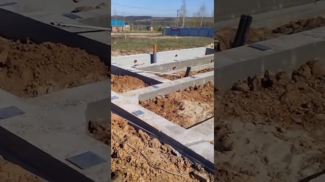 Свайно-ленточный монолитный фундамент под каркасный дом смотреть онлайн