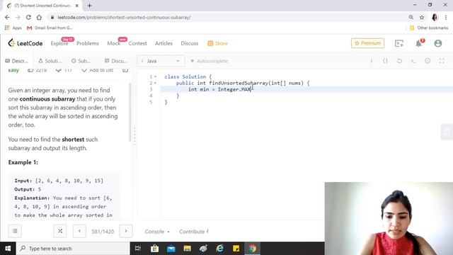 Leetcode 581. Shortest Unsorted Continuous Subarray [ Solution + Code Explained] смотреть онлайн
