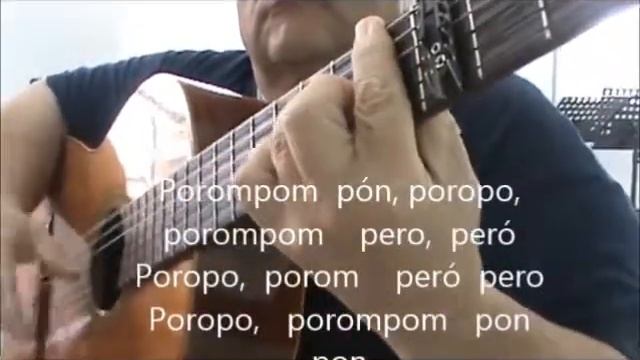 poronpompom RUMBA FLAMENCA level 3 guitar accompaniment смотреть онлайн