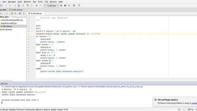 4-Python if elif else yapısı смотреть онлайн