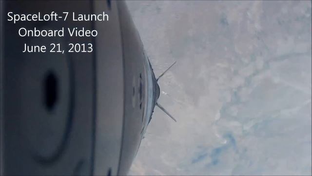 SpaceLoft-7 launch and de-spin video смотреть онлайн