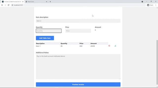 PART 4 - Let's Build An Invoice App - Delete Button + Edit Button + Sum of Table Items смотреть онлайн