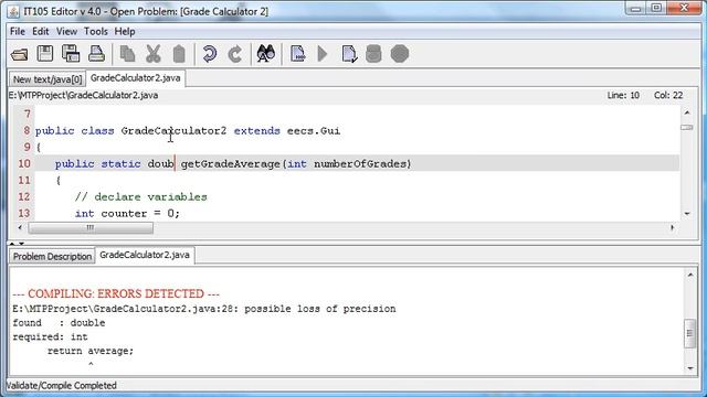 Java Syntax Error - Possible Loss of Precision 2 смотреть онлайн