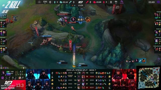 EDG vs RA - Game 1 | Week 7 Day 1 LPL Spring 2023 | Edward Gaming vs Rare Atom G1 смотреть онлайн