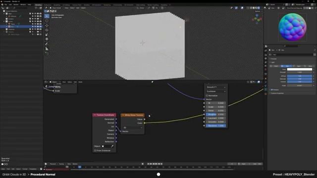 How to create procedural Ghibli Clouds in 3D - Blender 4.0 Tutorial смотреть онлайн