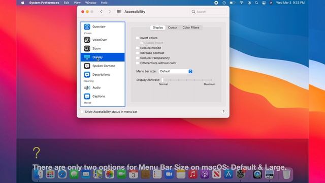 How To Change Menu Bar Size On Mac | MacOS Big Sur