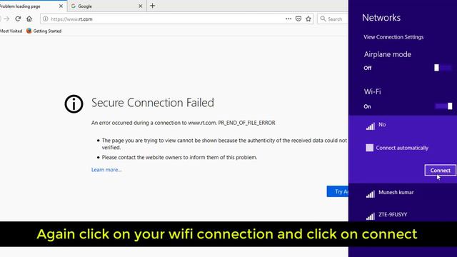 How to fix Mozilla Firefox Secure Connection Failed | PR_END_OF_FILE_ERROR смотреть онлайн