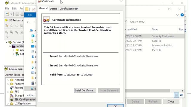 Securing U2 DataServer Communication using SSL смотреть онлайн