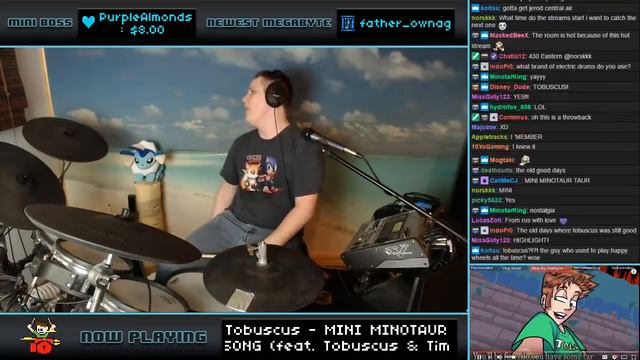 Tobuscus - Mini Minotaur Song (Drum Cover) -- The8BitDrummer