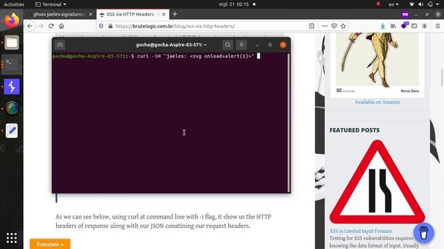 Check xss Via Header - Jaeles смотреть онлайн