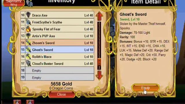 Dragonfable Custom Weapons! смотреть онлайн