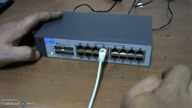 Switch hub Unmanage HP 1410 16 port dengan adaftor смотреть онлайн
