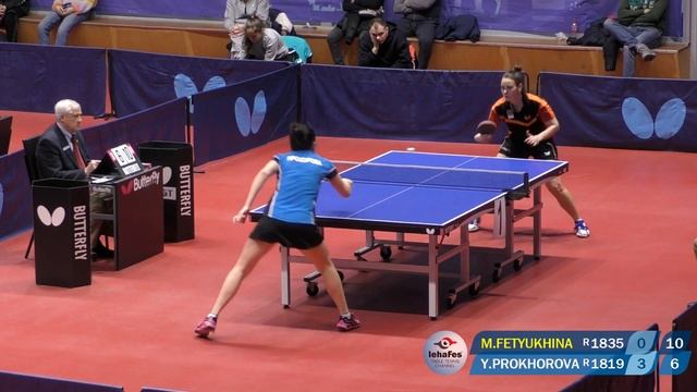 FINAL MOSCOW CHAMPIONSHIP 2021 FETYUKHINA - PROKHOROVA #tabletennis #настольныйтеннис
