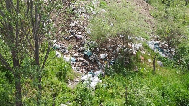 Стихийная свалка в селе Кызыл (Арал) смотреть онлайн