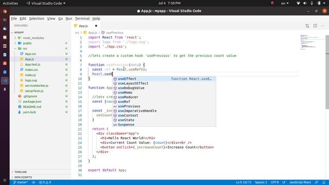 Previous state values in React with React Hooks смотреть онлайн
