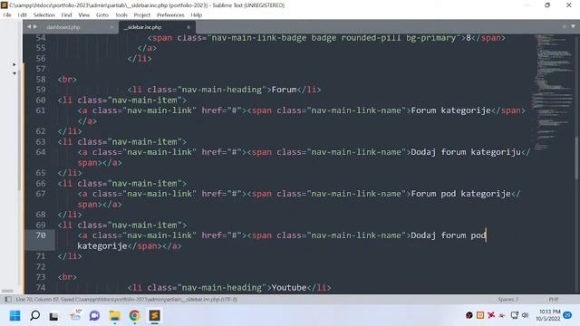 Making new portfolio website - Part 9 - OOP PHP PDO смотреть онлайн