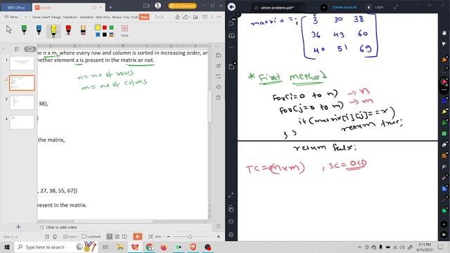 Search in a row-column sorted Matrix || Coder Army || Lec :- 1 || Java смотреть онлайн