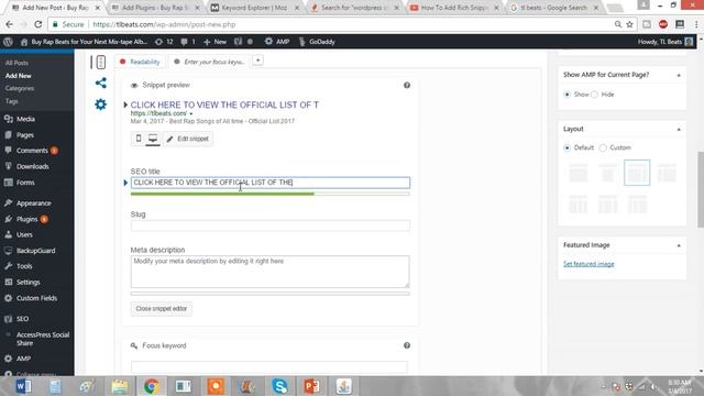 How to Wordpress META Optimize - SEO Blogging 2017 - Part 3 смотреть онлайн