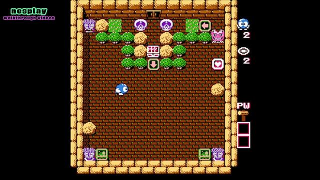 Adventures of Lolo Walkthrough [Floor 10-4] смотреть онлайн
