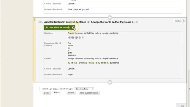 True/False, Multiple Choice, Jumbled Sentence Blackboard Question Types смотреть онлайн