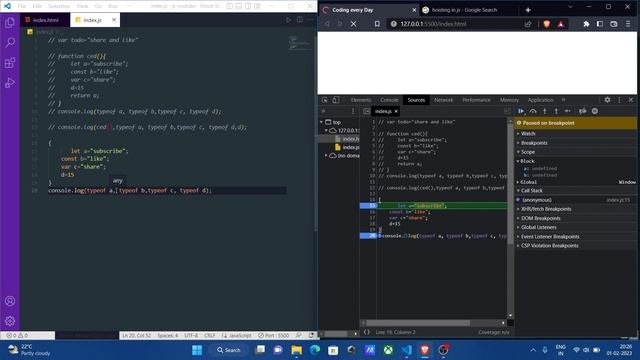 JavaScript Interview: 01 Hoisting, Block Scope, Function Scope, LET, Const and Var in JavaScript смотреть онлайн