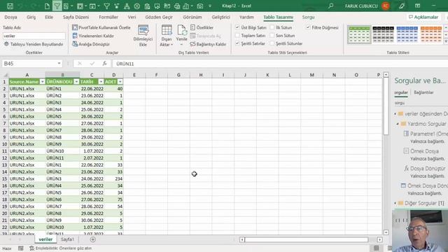 Excel Klasördeki Dosyaları Birleştirmek - Sorgular / Power Query смотреть онлайн