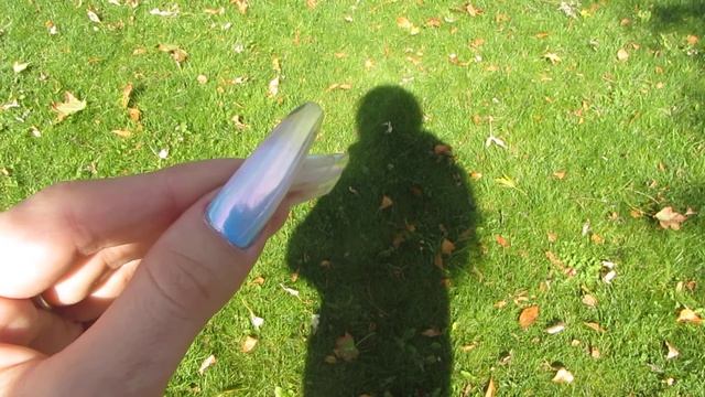 Прозрачная коррекция, омбре гель лаком при помощи аэрографа, втирка аврора Длинные ногти смотреть онлайн