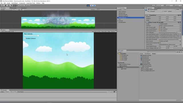 Rain Maker - 2D Rain Particle System for Unity смотреть онлайн