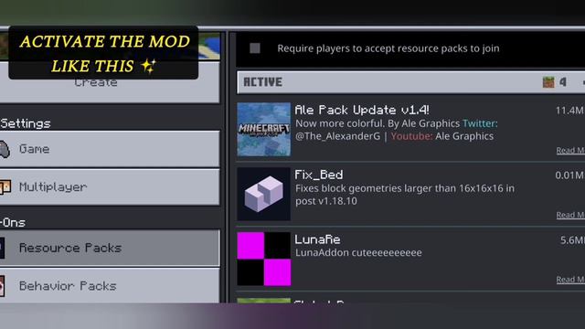 LUNA MOD 😍 DOWNLOAD FOR MINECRAFT PE 💃✨ | Full Video 🎥✨ | #minecraftmods #respect_girl #minecraft