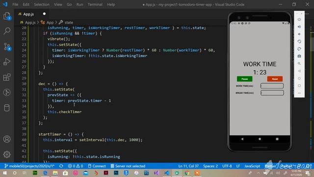 cs50 project1 Tomodoro timer app смотреть онлайн